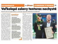 O Stankovičovi v denníku Šport